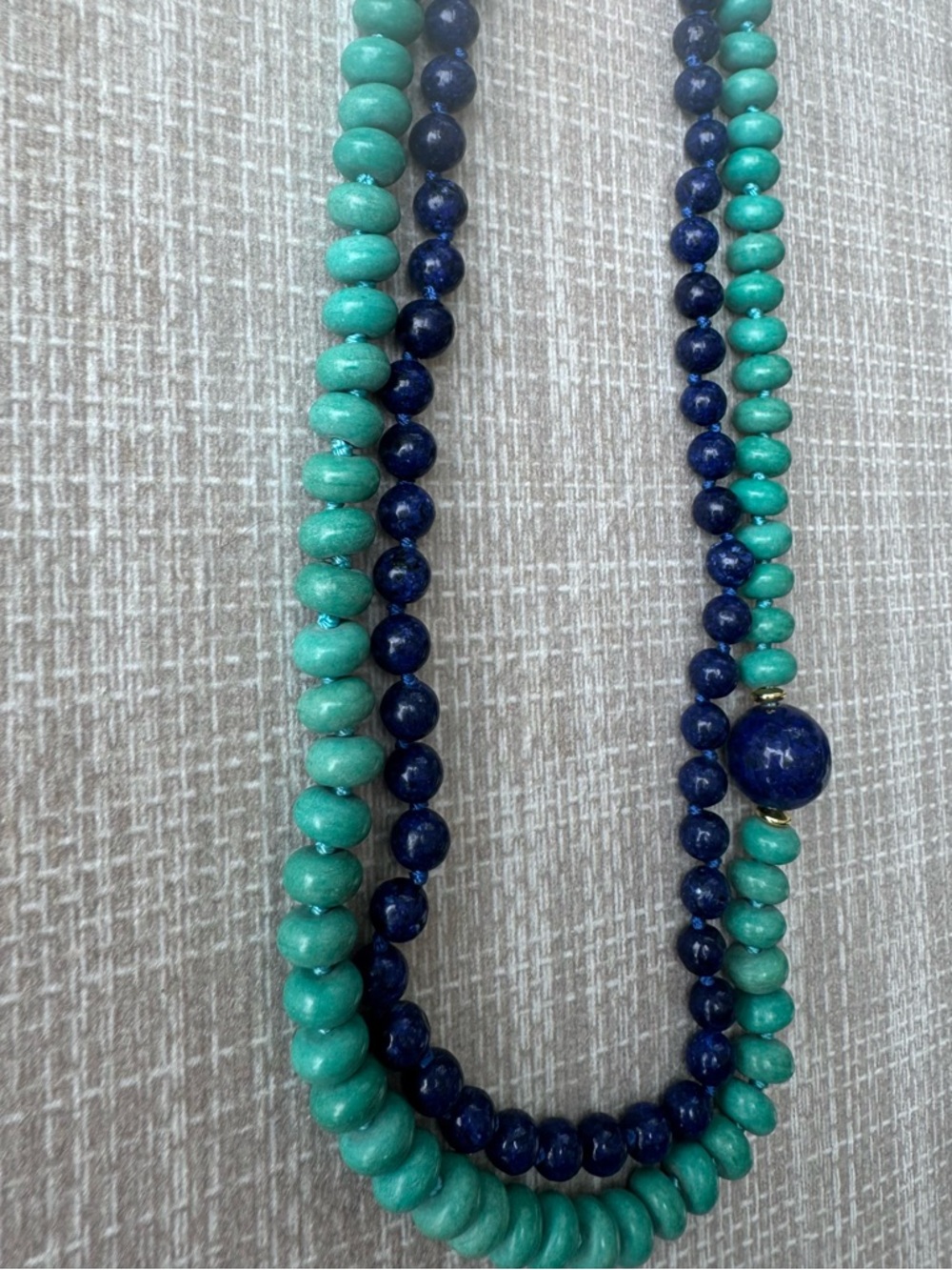 NWOT Tuckernuck Turquoise and Lapis Lazuli Necklace - Picture 6 of 8
